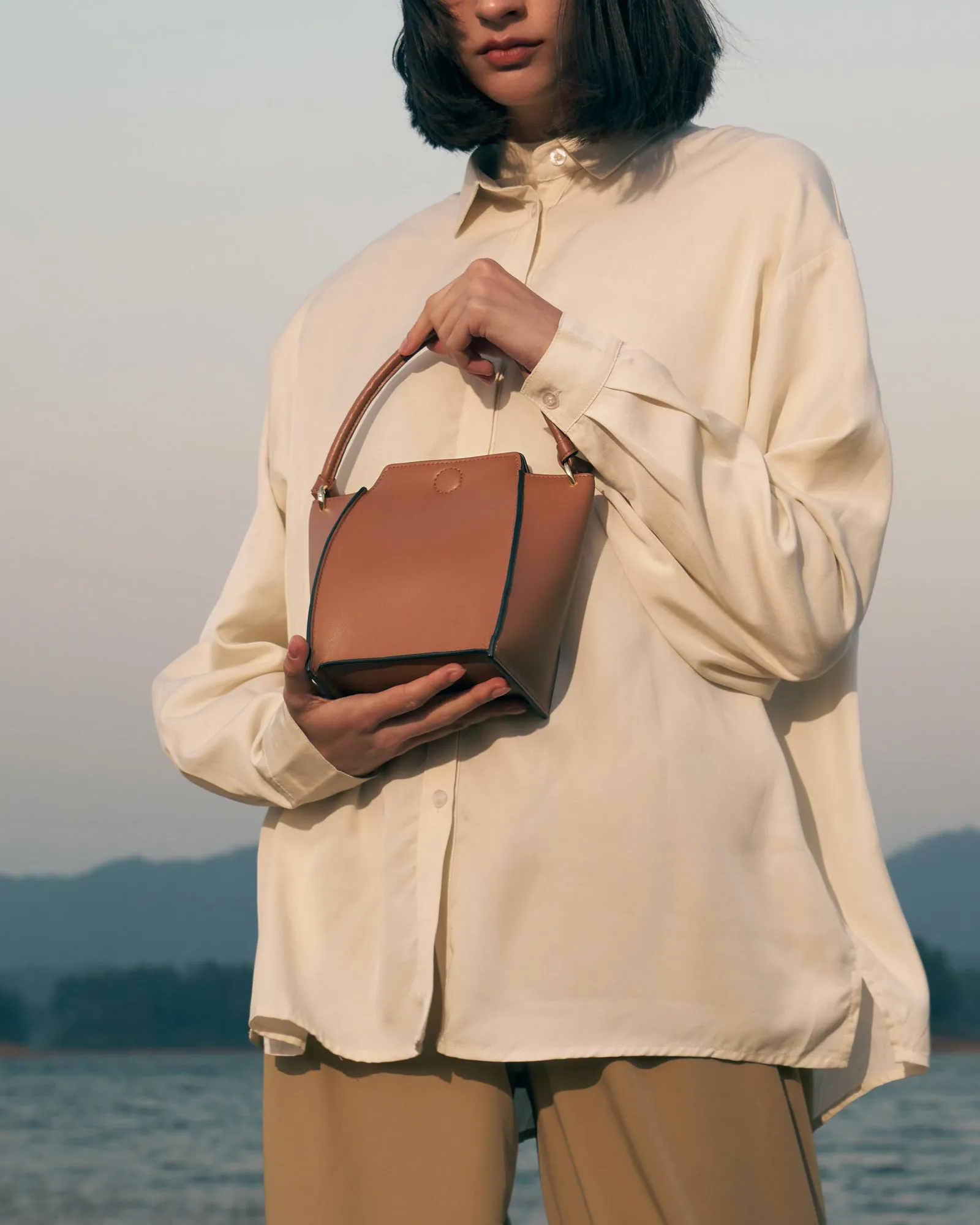 🌽 Mini Pine Corn Leather Bag – THYME