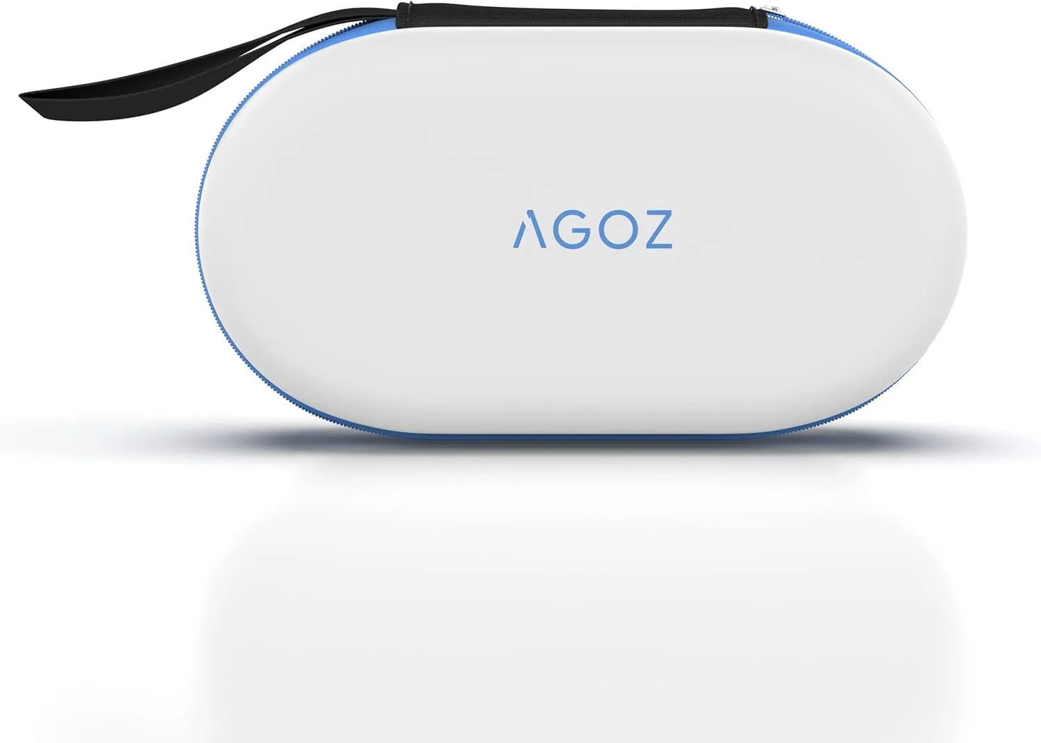 AGOZ Asthma Inhaler Medicine Travel Bag Case for Children and Adults - Protective Medical Pouch Holder Cover with Zipper Closure and Wrist Strap (White)