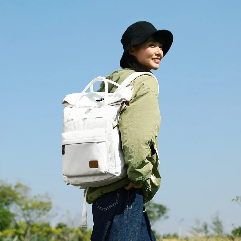 Backpack Female Casual Canvas Bag Male Large Capacity