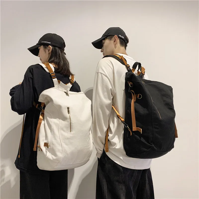 Backpack Korean Style  Female Middle School College Schoolbag Casual Trendy Cool Large Capacity Fashion Travel  Male
