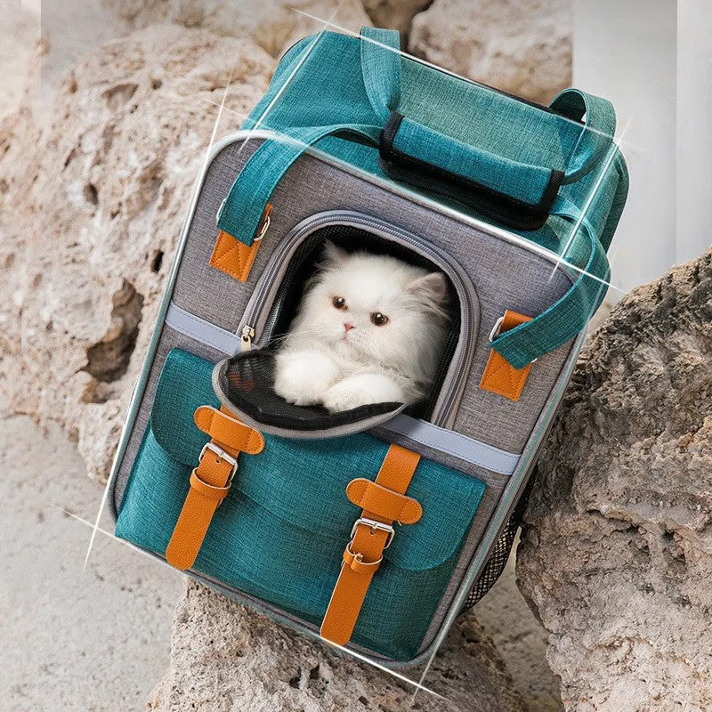 Backpack Pet Portable Diaper Bag Large-Capacity  Cat Outing Dog
