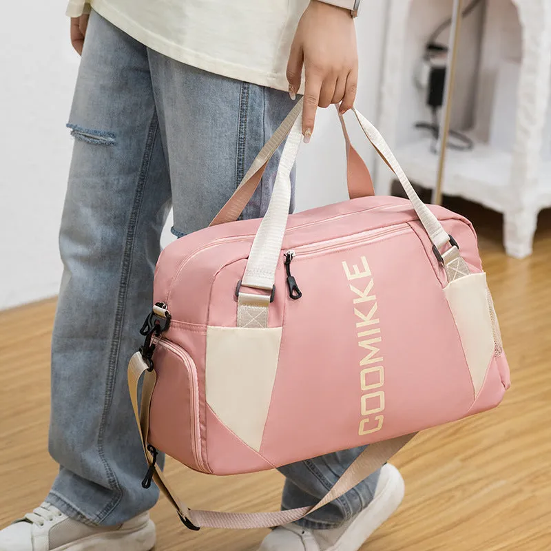 Backpack Travel Bag Large Capacity Shoulder Portable Messenger Bag Dry Wet Separation Gym Bag
