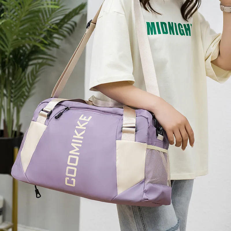 Backpack Travel Bag Large Capacity Shoulder Portable Messenger Bag Dry Wet Separation Gym Bag