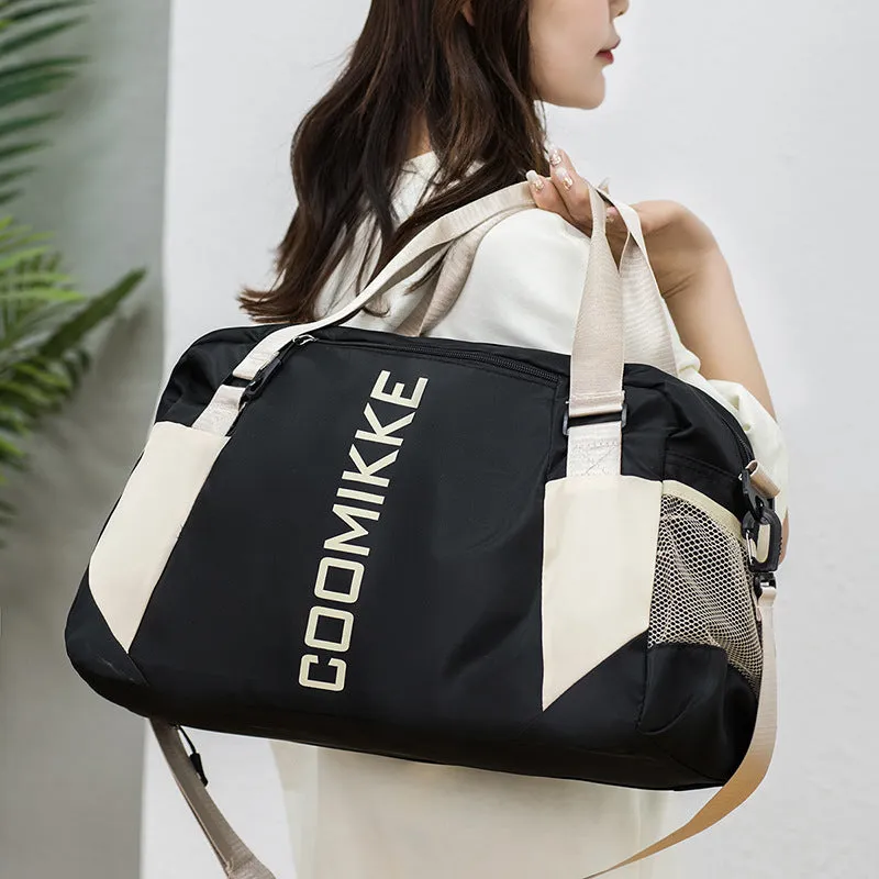 Backpack Travel Bag Large Capacity Shoulder Portable Messenger Bag Dry Wet Separation Gym Bag