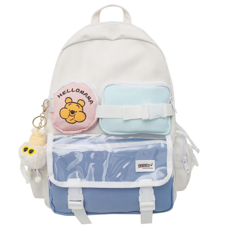 Backpack Women  Fresh Cute Fashion Travel Leisure Junior High School shoulder bag