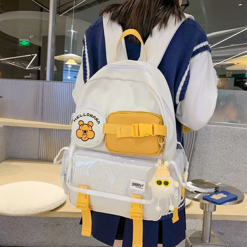 Backpack Women  Fresh Cute Fashion Travel Leisure Junior High School shoulder bag