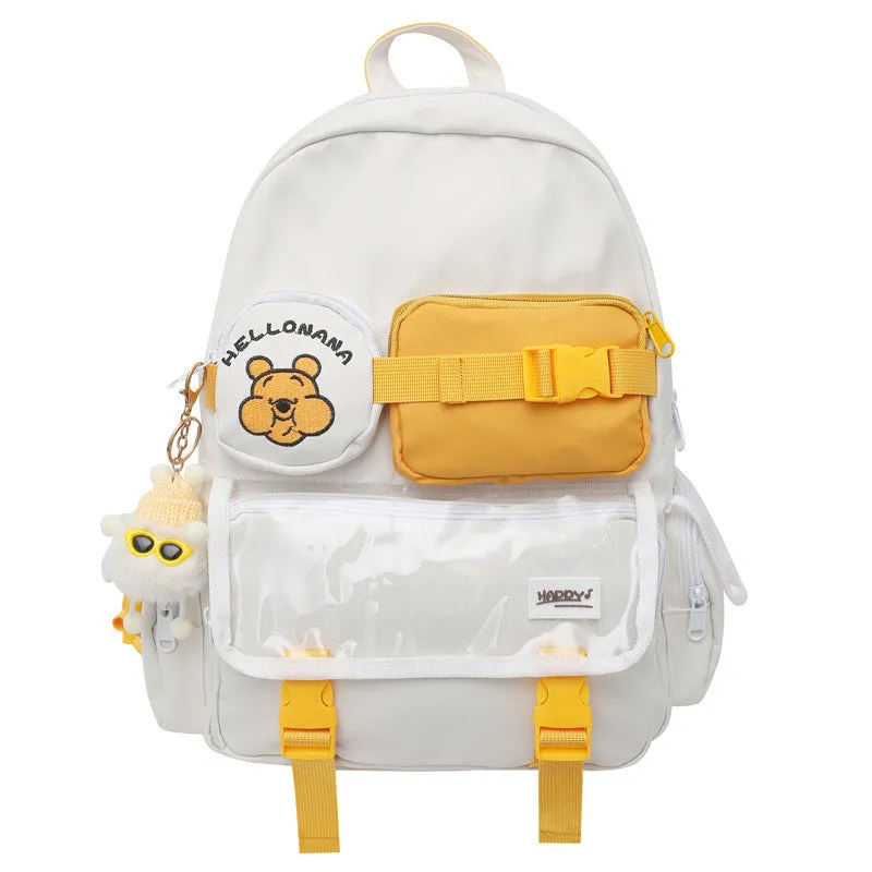 Backpack Women  Fresh Cute Fashion Travel Leisure Junior High School shoulder bag