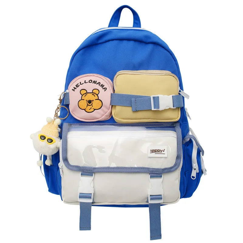 Backpack Women  Fresh Cute Fashion Travel Leisure Junior High School shoulder bag