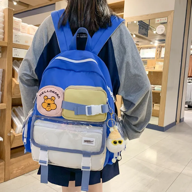 Backpack Women  Fresh Cute Fashion Travel Leisure Junior High School shoulder bag