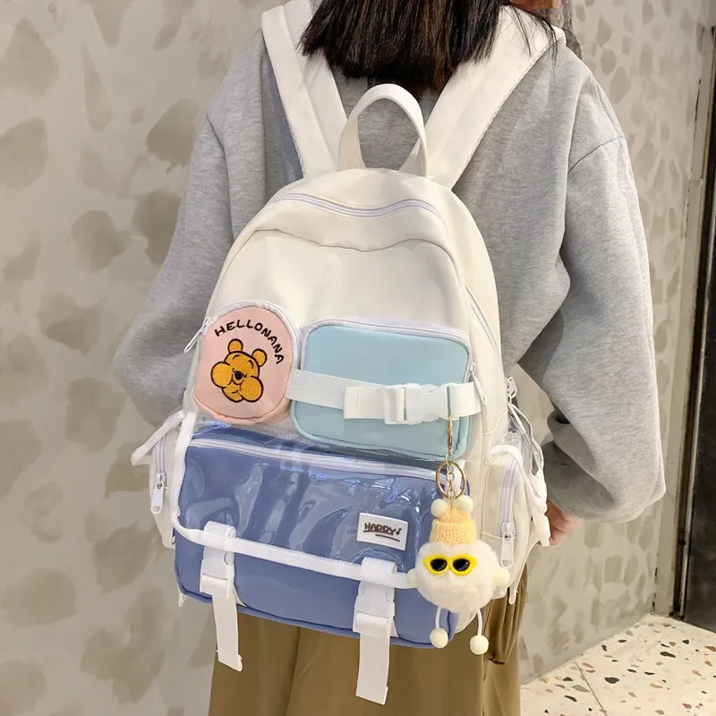 Backpack Women  Fresh Cute Fashion Travel Leisure Junior High School shoulder bag