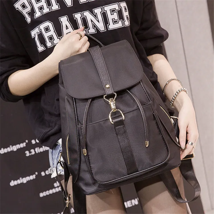 Backpack Women's Bag Korean Style Fashion All-Matching 2022 New Trendy Oxford Canvas Preppy Style