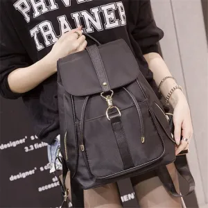 Backpack Women's Bag Korean Style Fashion All-Matching 2022 New Trendy Oxford Canvas Preppy Style
