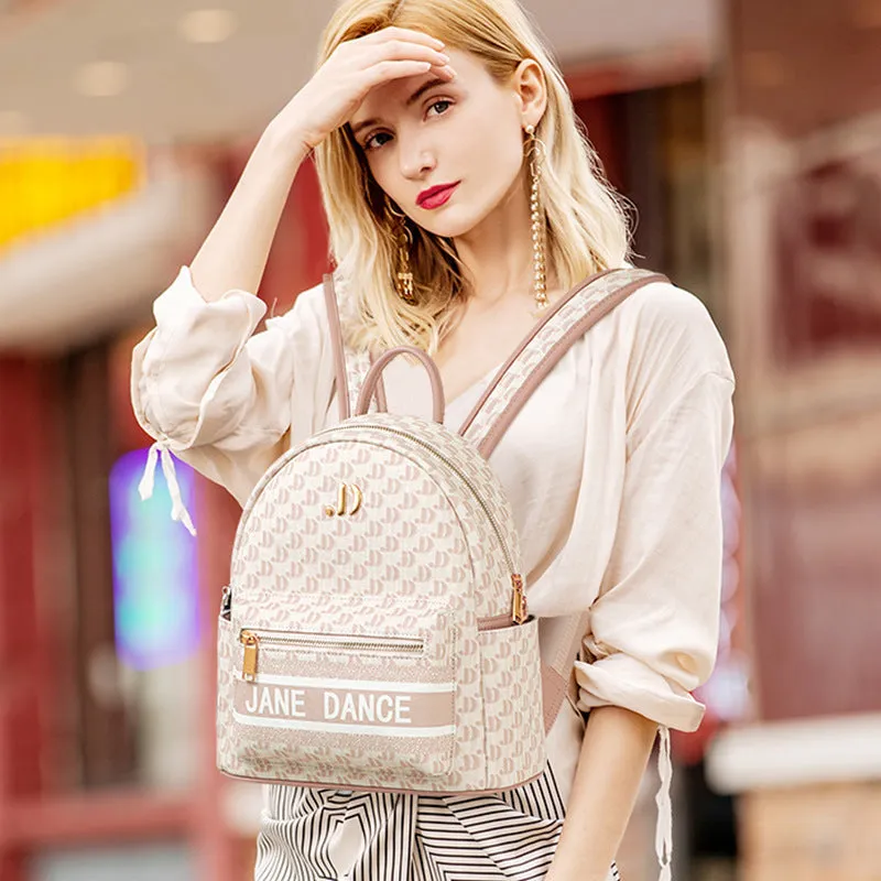Backpack Women's Summer Printed Letter Travel Bag Fashion Trending  Large Capacity