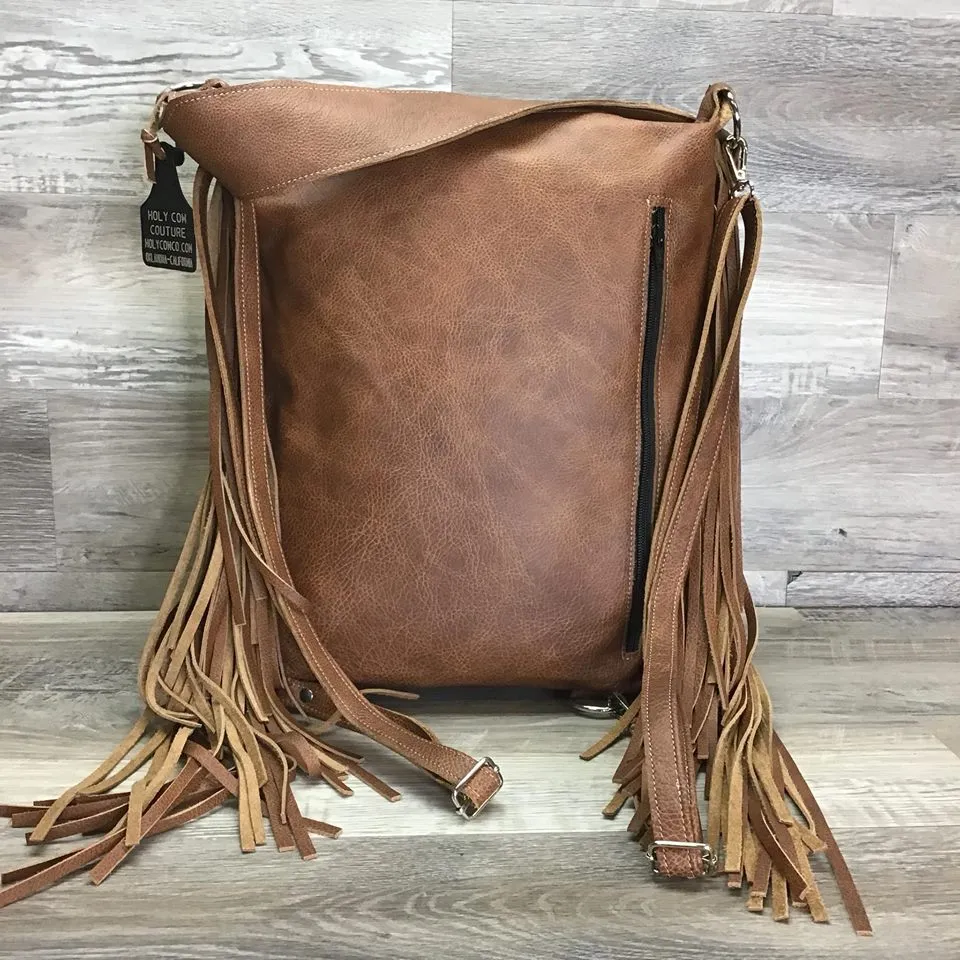 Bagpack - This Bagpack is a part of our Specialty Collection - made with genuine Pendleton® fabric - Double Fringe - Conceal Carry  # 14483 -sk