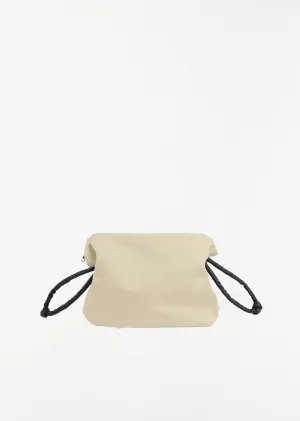 Canvas Pouch — Beige / Oil Black