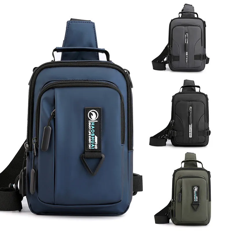 Casual Shoulder Bag Multi-Functional Small Backpack Outdoor Chest Bag Men
