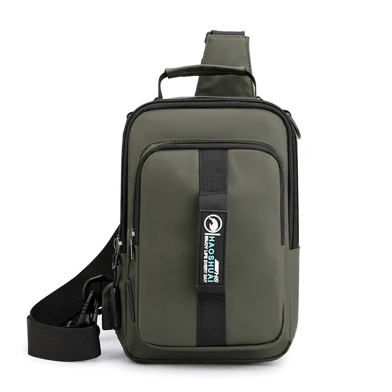 Casual Shoulder Bag Multi-Functional Small Backpack Outdoor Chest Bag Men