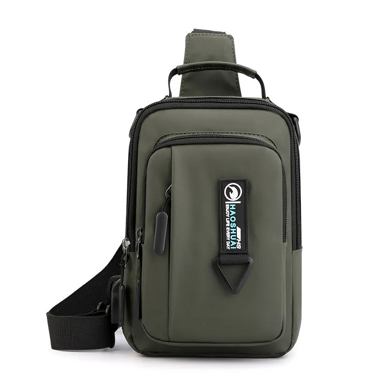 Casual Shoulder Bag Multi-Functional Small Backpack Outdoor Chest Bag Men
