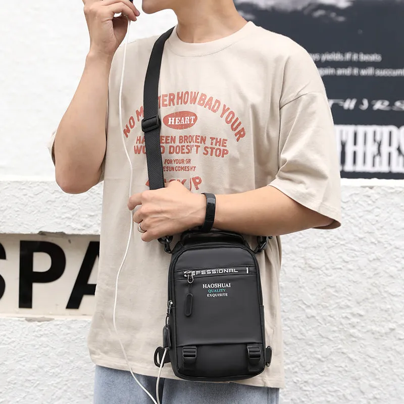 Casual Shoulder Bag Multi-Functional Small Backpack Outdoor Chest Bag Men