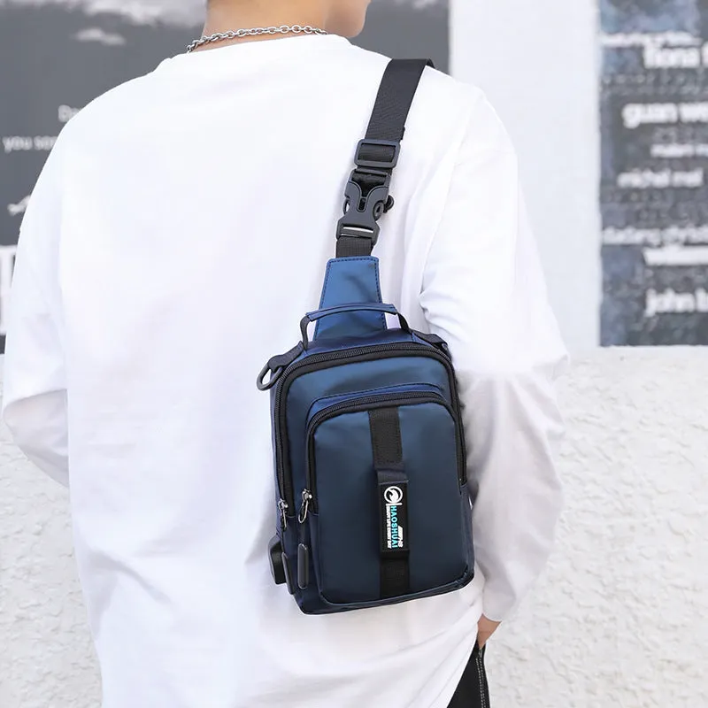 Casual Shoulder Bag Multi-Functional Small Backpack Outdoor Chest Bag Men