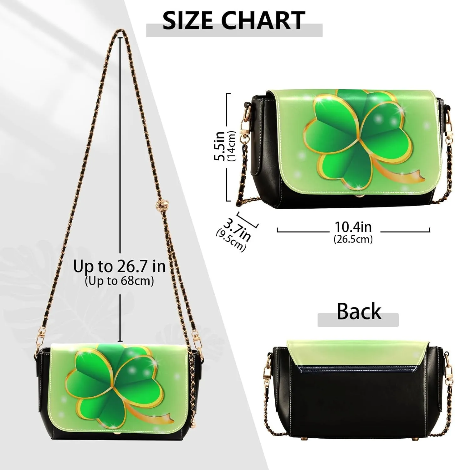 Crossbody Bags for Women Trendy Women's Black Shoulder Bag Small PU Leather Flap Cross Body Bag Handbags