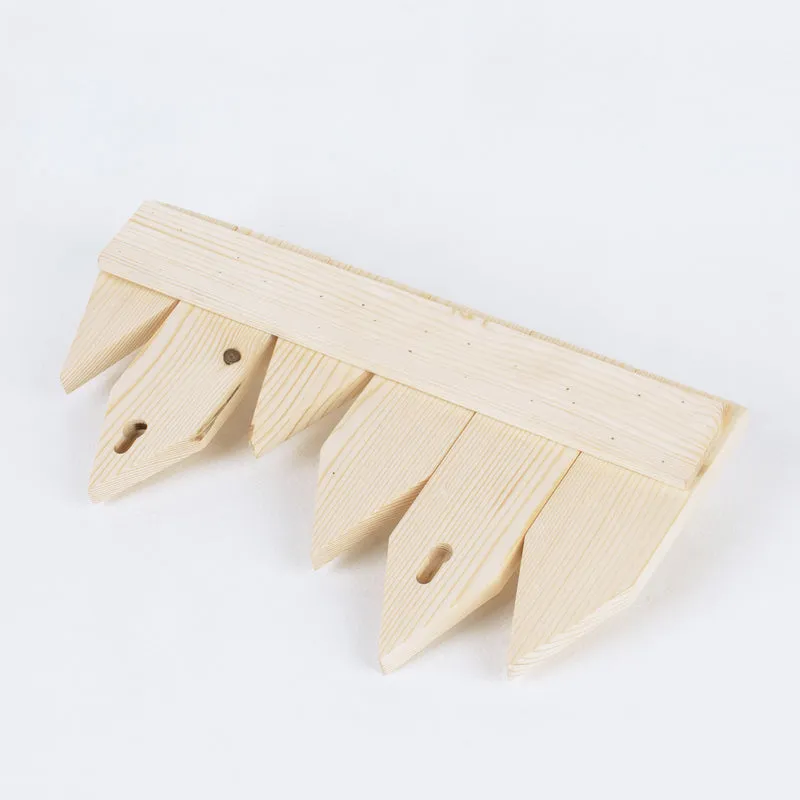 Fence Wall Wooden Hook Organizer
