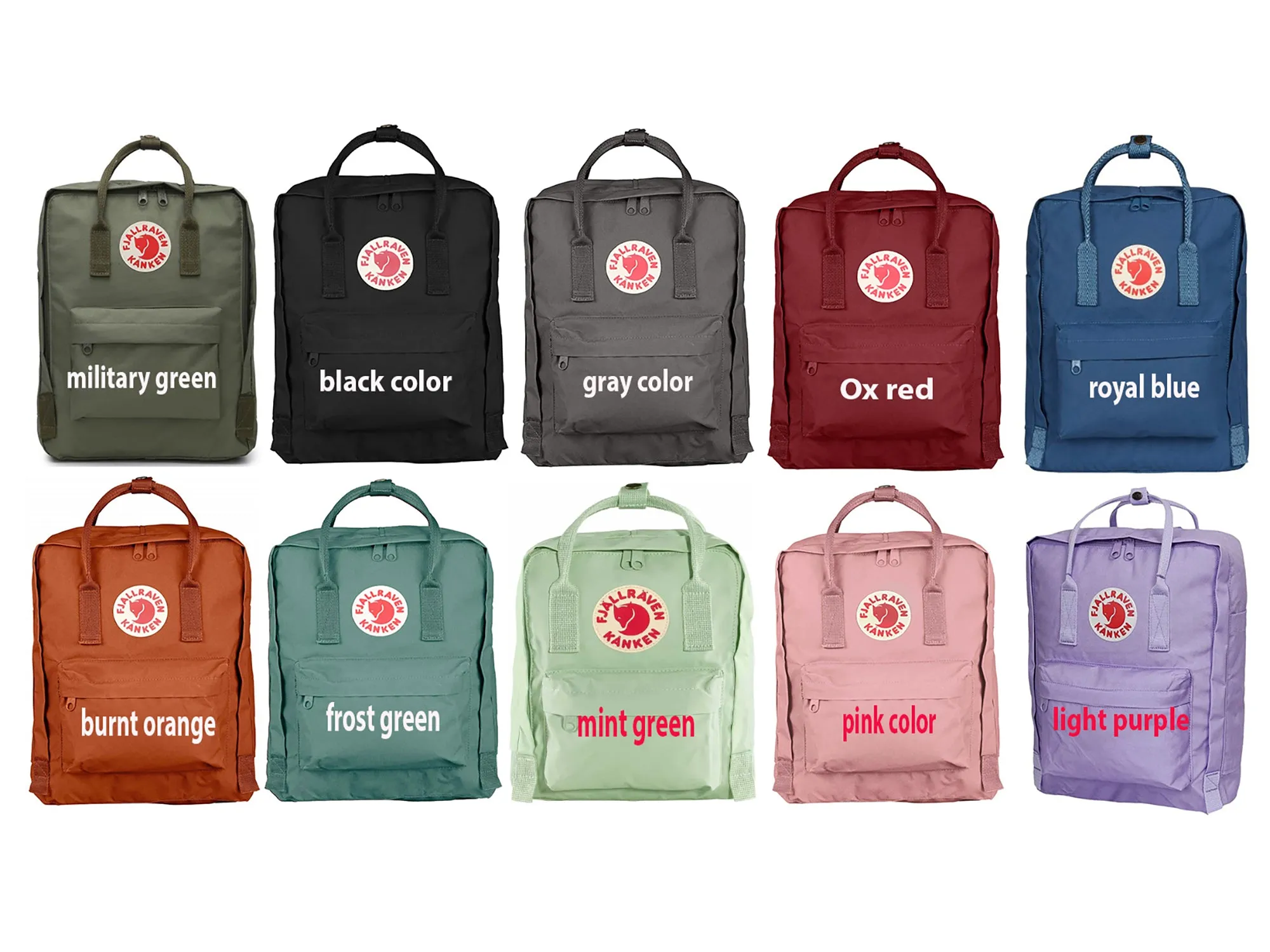 Fjallraven kanken backpack custom embroidered Heartstopper Leaves