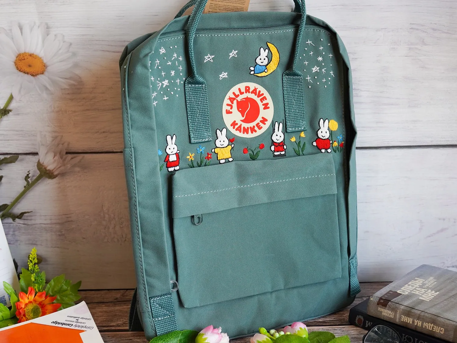 Fjallraven kanken backpack embroidered with miffy