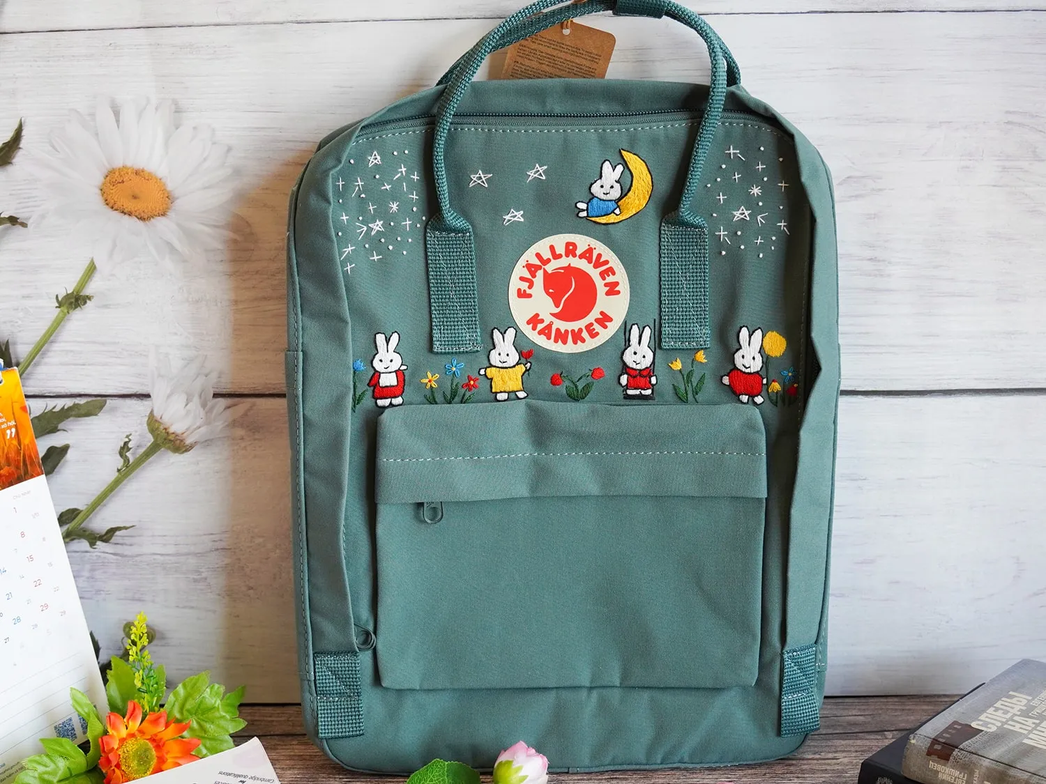 Fjallraven kanken backpack embroidered with miffy