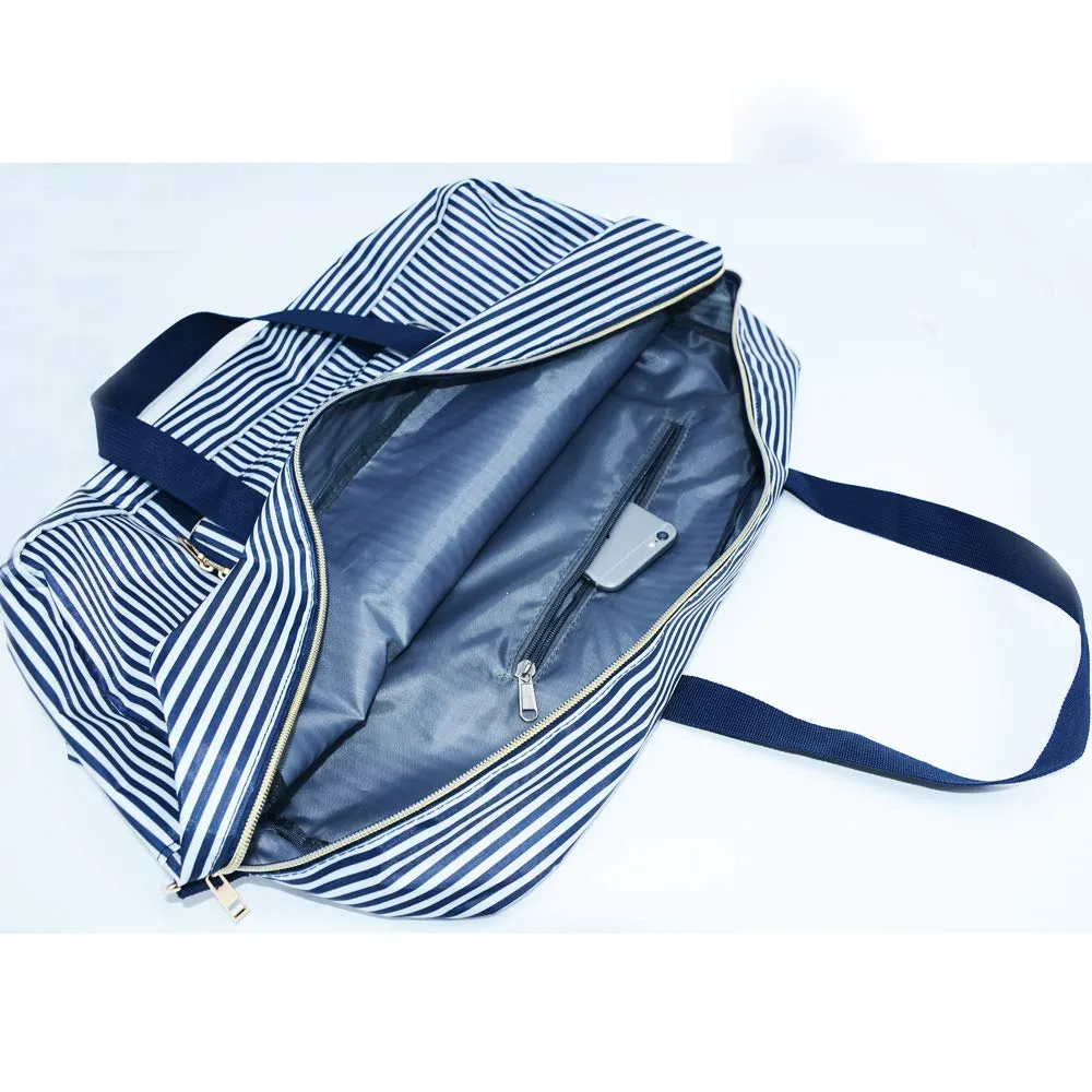 Foldable Travel Bag Water Resistant Travel Duffle Bag with Lining and Shoulder Strap UPGRADE