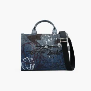 Futura x Denim MediumTote Bag in Indigo Multi