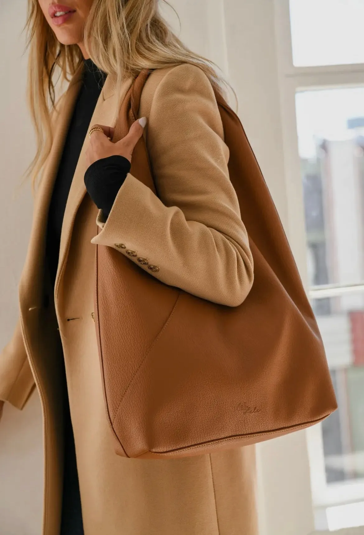 Katie Vegan Leather Twist Hobo