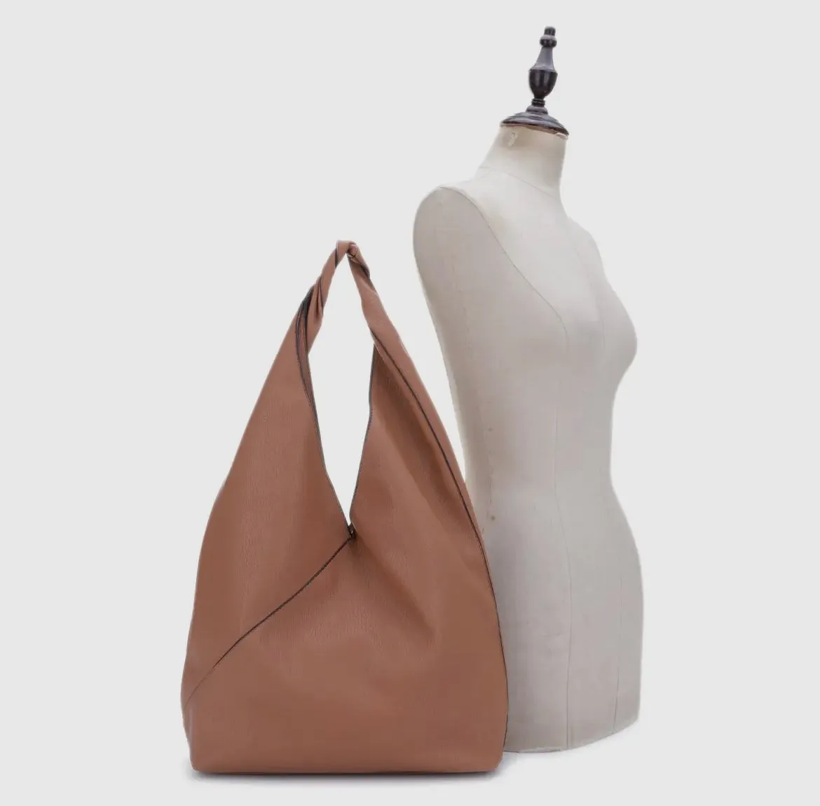 Katie Vegan Leather Twist Hobo