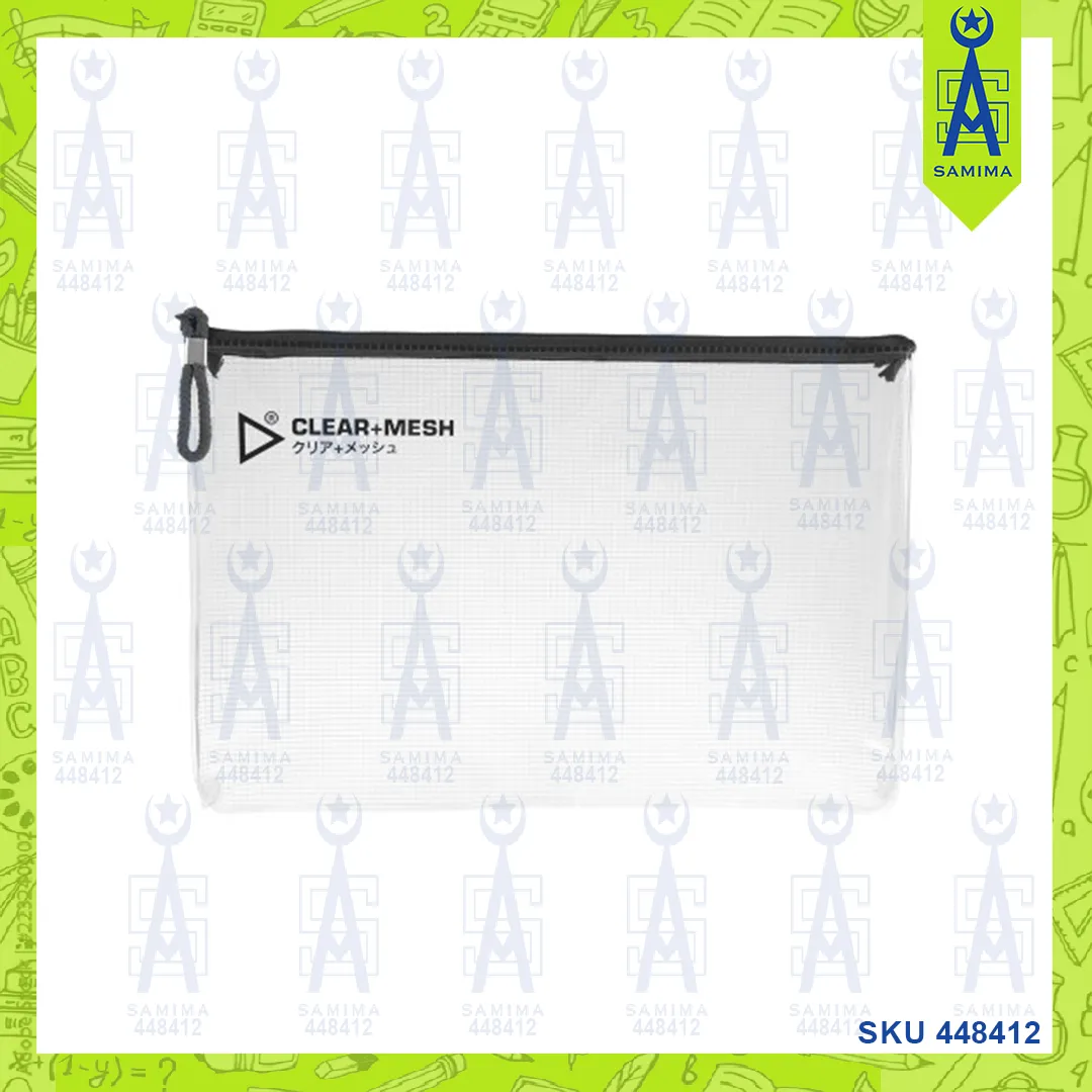 KCK CLEAR   MESH BAG 6060-A4 ASST COLOURS