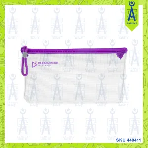 KCK CLEAR   MESH BAG 6060-A5 ASST COLOURS
