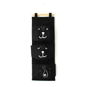 Linen 3 Pockets Wall Hanging Storage Bags Organizer On Sale