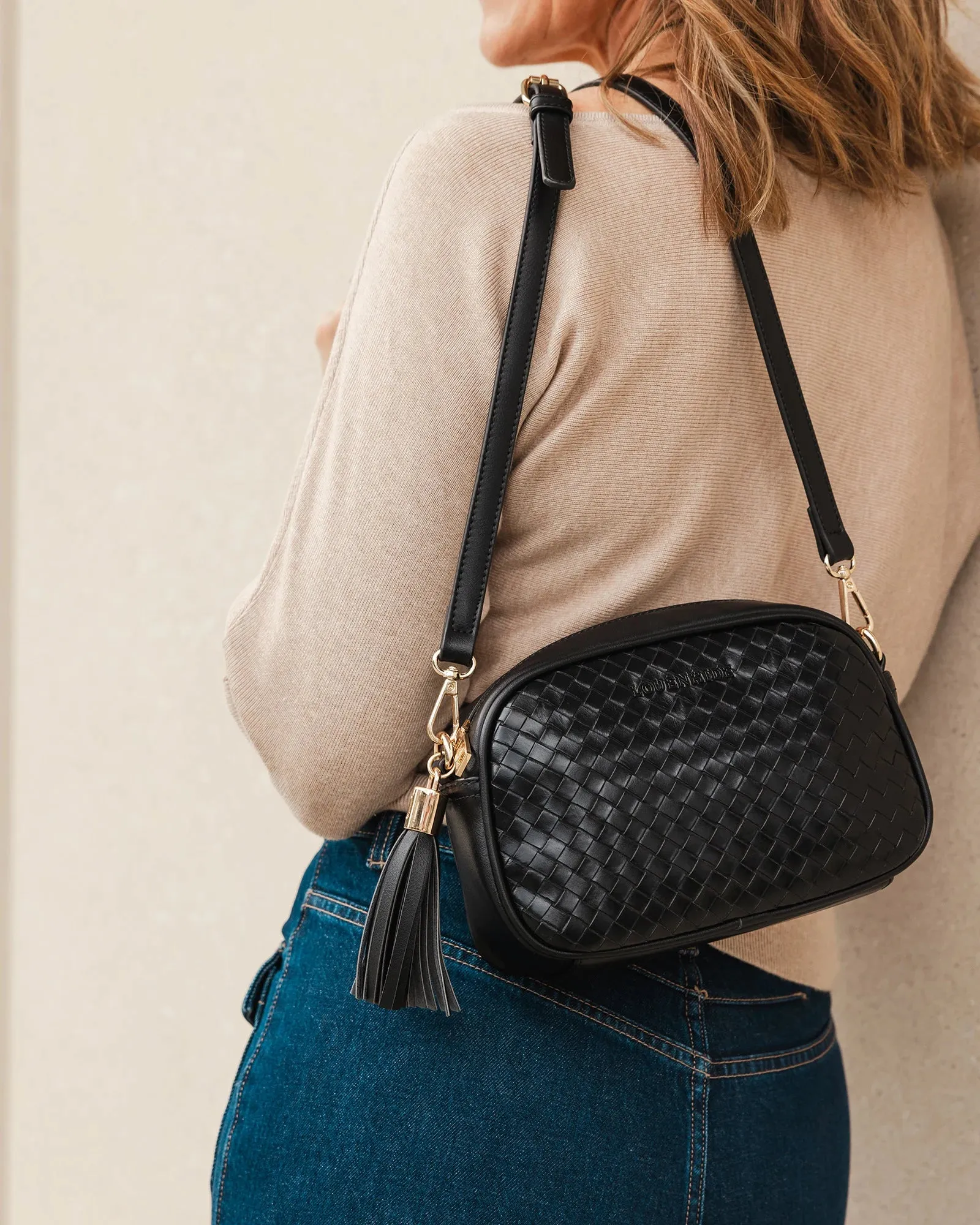 Louenhide Jacinta Woven Crossbody Bag