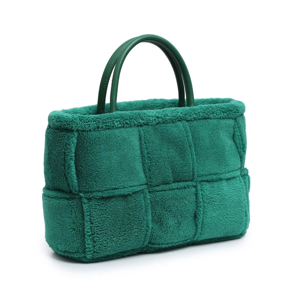 Malvina Teddy Woven Sherpa Tote Bag