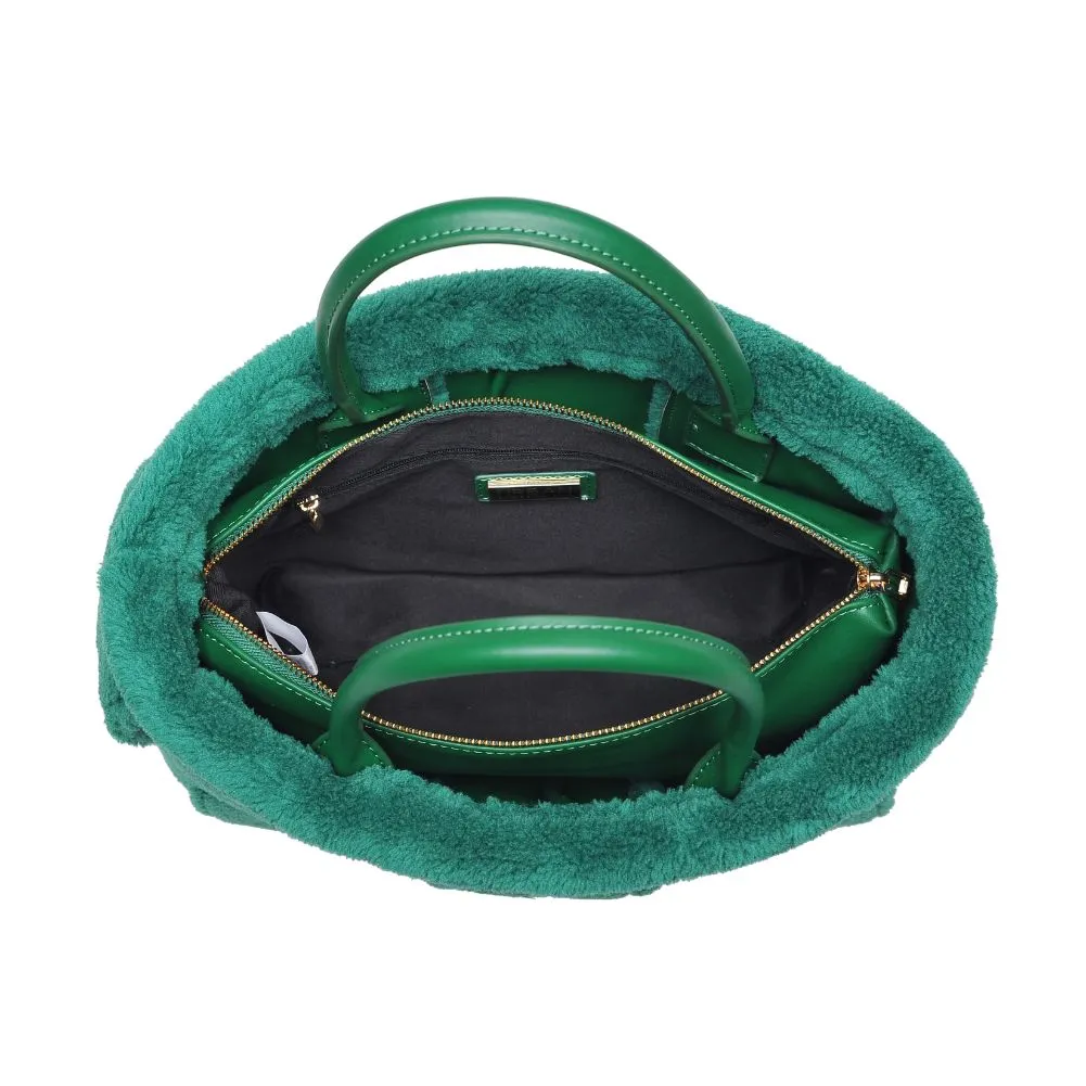 Malvina Teddy Woven Sherpa Tote Bag