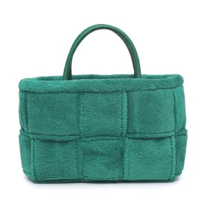 Malvina Teddy Woven Sherpa Tote Bag
