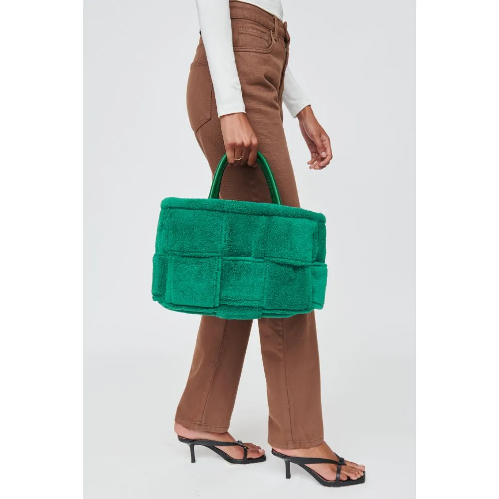 Malvina Teddy Woven Sherpa Tote Bag