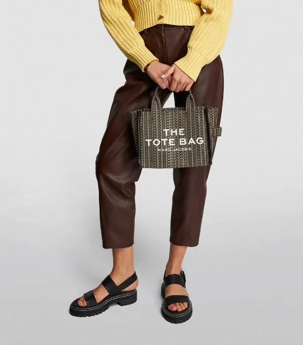 MARC JACOBS MONOGRAM TOTE BAG - BROWN