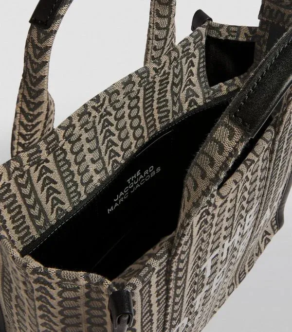 MARC JACOBS MONOGRAM TOTE BAG - BROWN