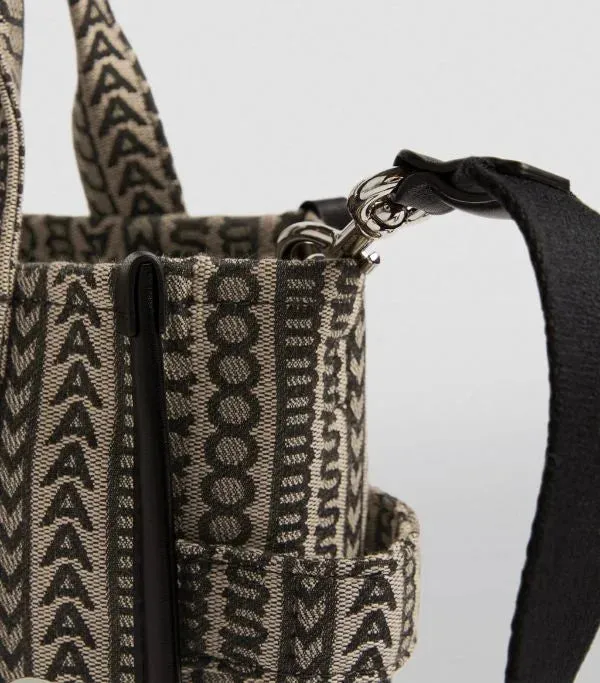 MARC JACOBS MONOGRAM TOTE BAG - BROWN