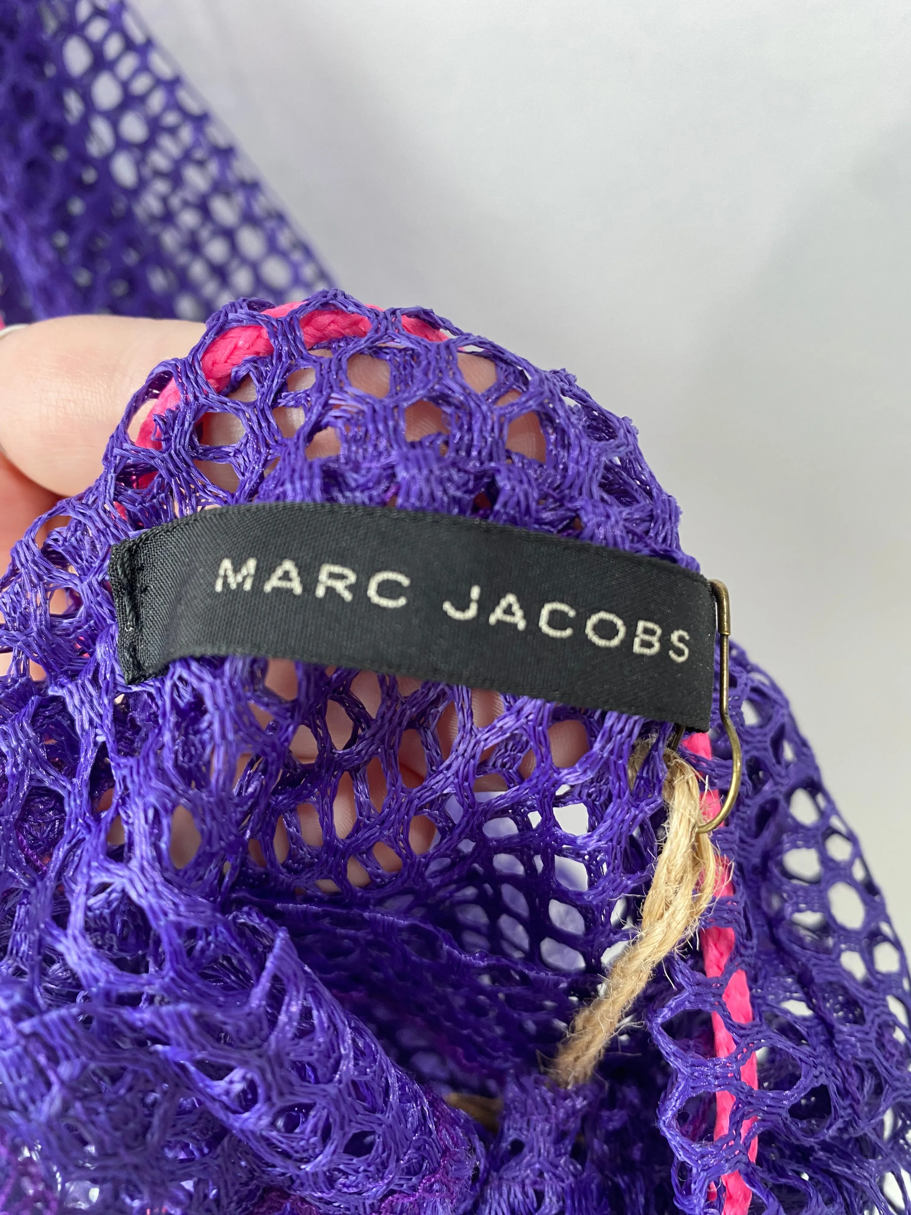 Marc Jacobs Purple Mesh Beach Bag