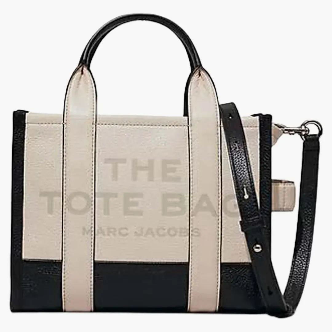 Marc Jacobs The Colorblock Small Tote Bag Black/natural