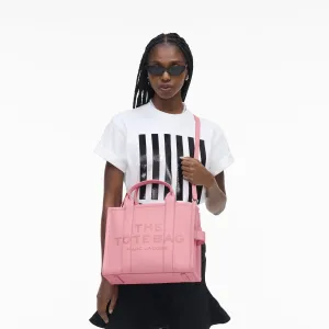 MARC JACOBS  - The Leather Medium Tote Bag H004L01PF21- 669 - Ribbon Pink
