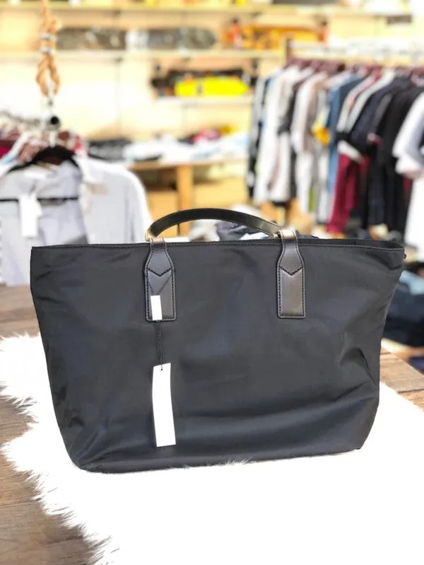 Marc Jacobs Women's Wingman MJ Varsity Letters Nylon Tote Black M0013563 001