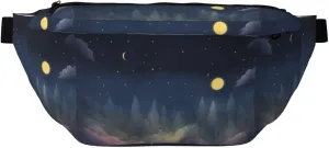 Night Sky Stylish Crossbody Waist Pack - Versatile And Compact Travel Pouch For Hands-Free Storage