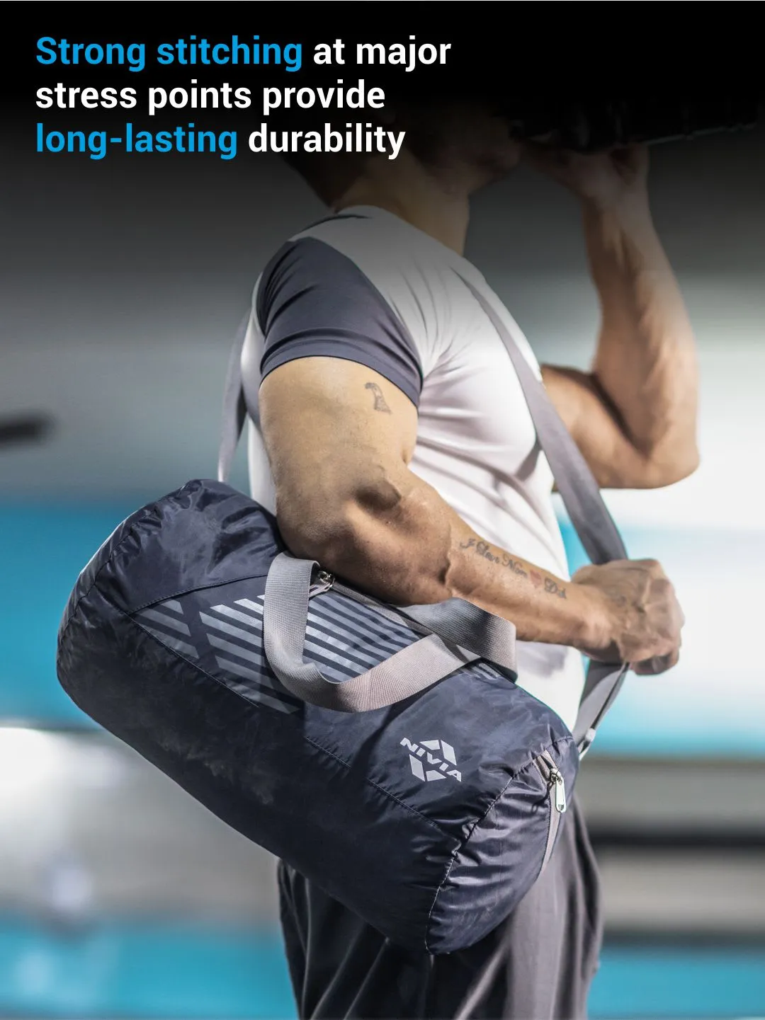 NIVIA Deflate Round  01 Bag 19.5L (Navy Blue)